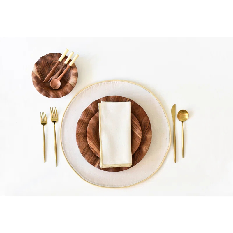 Coton Colors Cotton Blend Round Placemat (Set of 4)