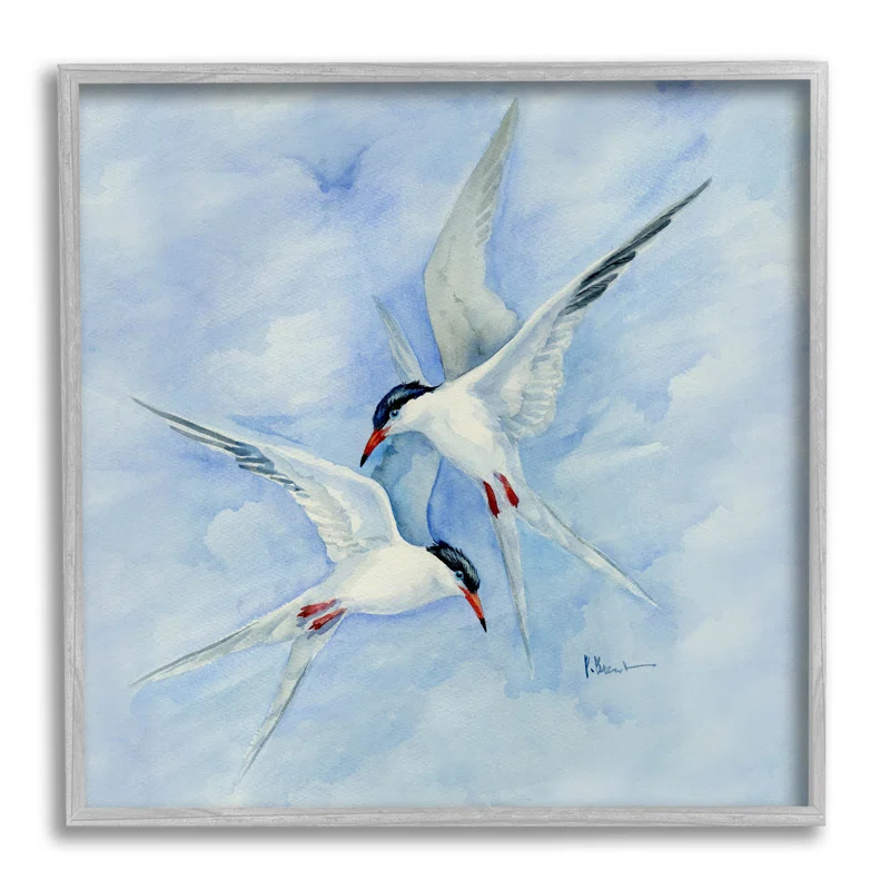 Stupell Industries " Two Birds Flying Sky Wildlife " by Paul Brent