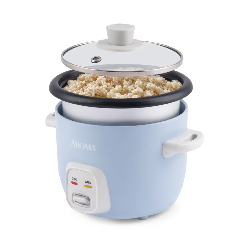 Aroma® 4-Cups (Cooked) / 1Qt. Rice & Grain Cooker, Blue