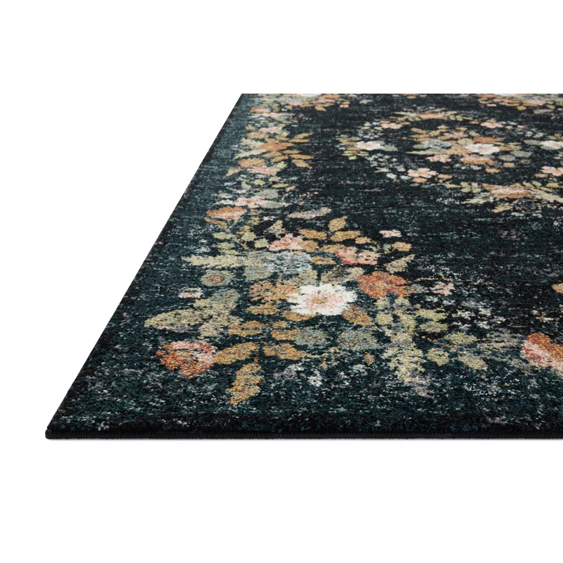 Rifle Paper Co. x Loloi Laurel Navy Area Rug
