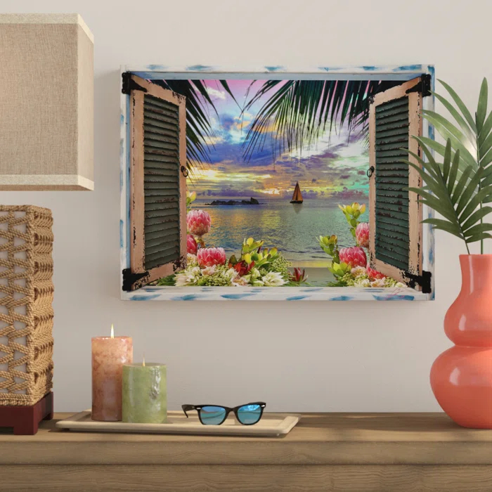 Bay Isle Home™ " Tropical Window To Paradise III " by Leo Kelly
