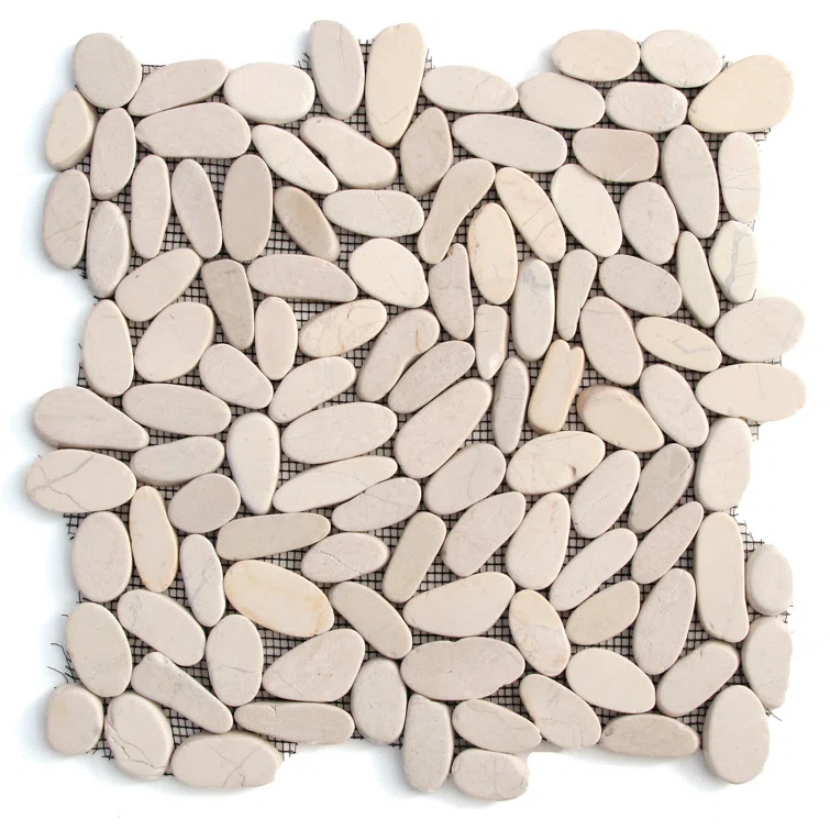 Solistone Kuala Pebbles Random Sized Natural Stone Pebble Wall & Floor Tile