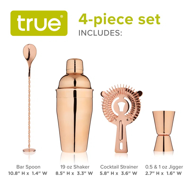 4-Piece Mixologist Barware Set