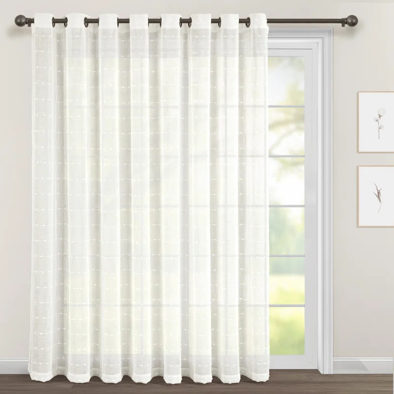 Lush Decor Solid Sheer Grommet Curtain Panels