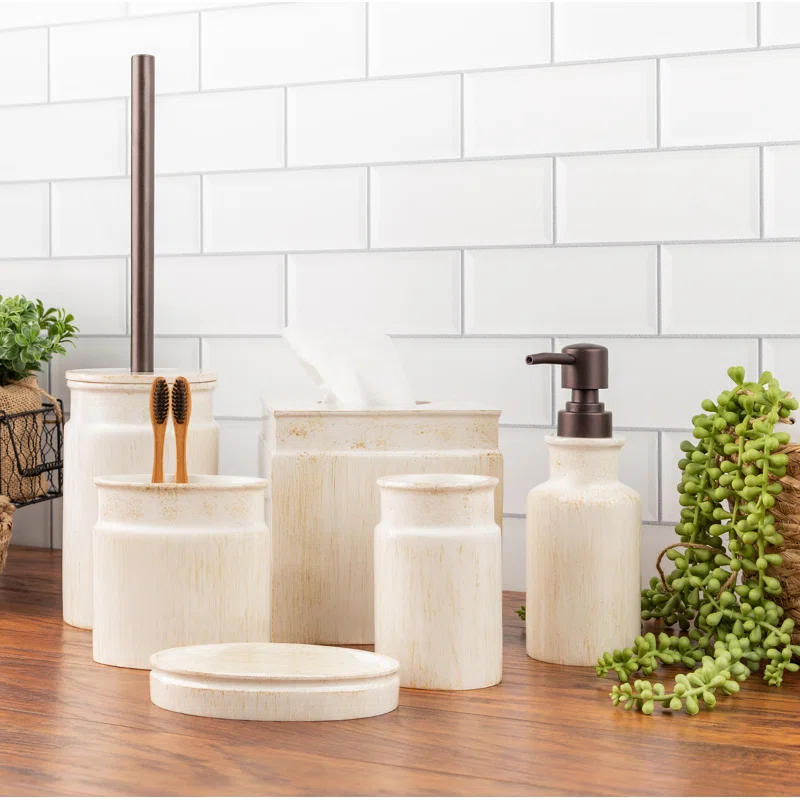 Creative Scents Rustic Luxe Square Tissue Box Cover