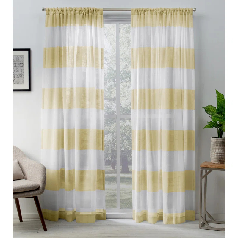 Amalgamated Textiles Darma Synthetic Sheer Curtain Pair