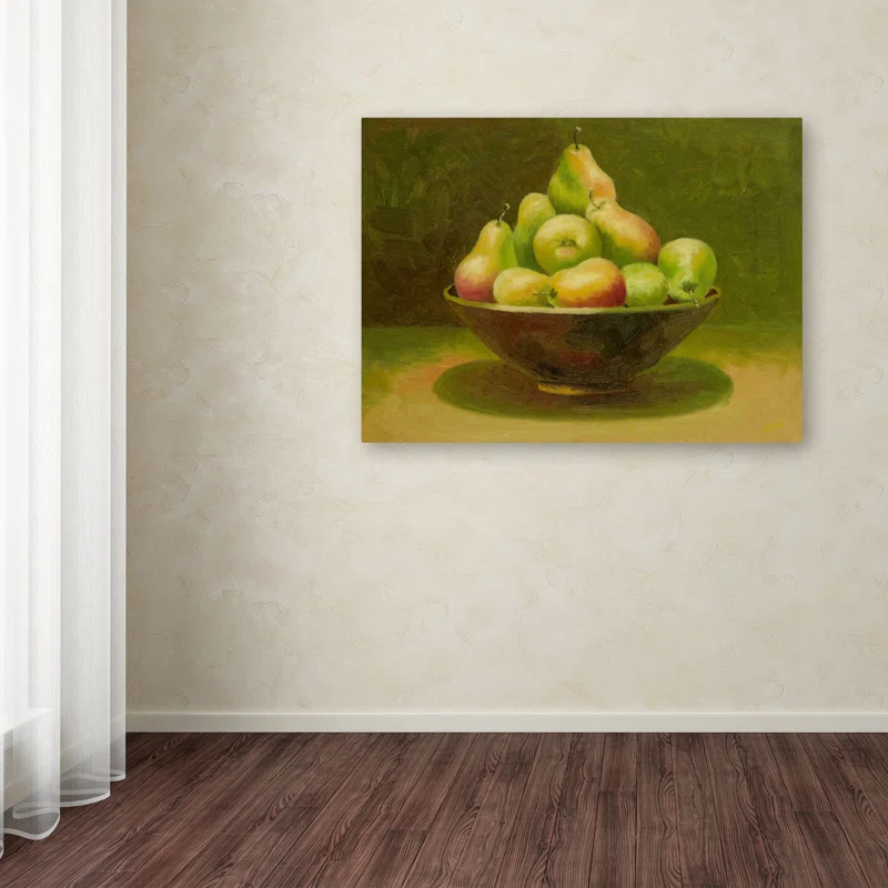 Trademark Fine Art " Still Life With Pears " by Rio
