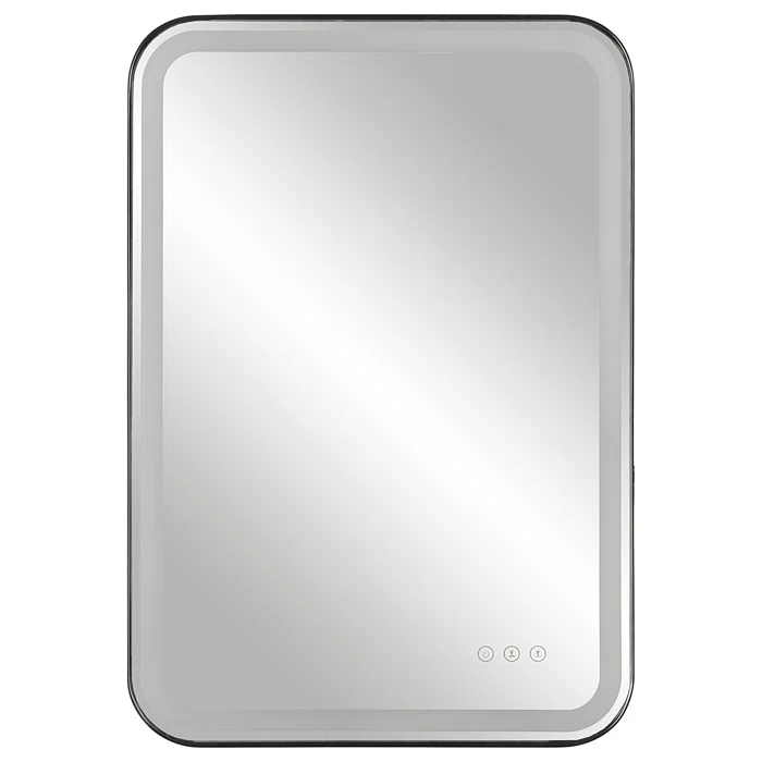 Uttermost Crofton Metal Flat LED Wall Mirror