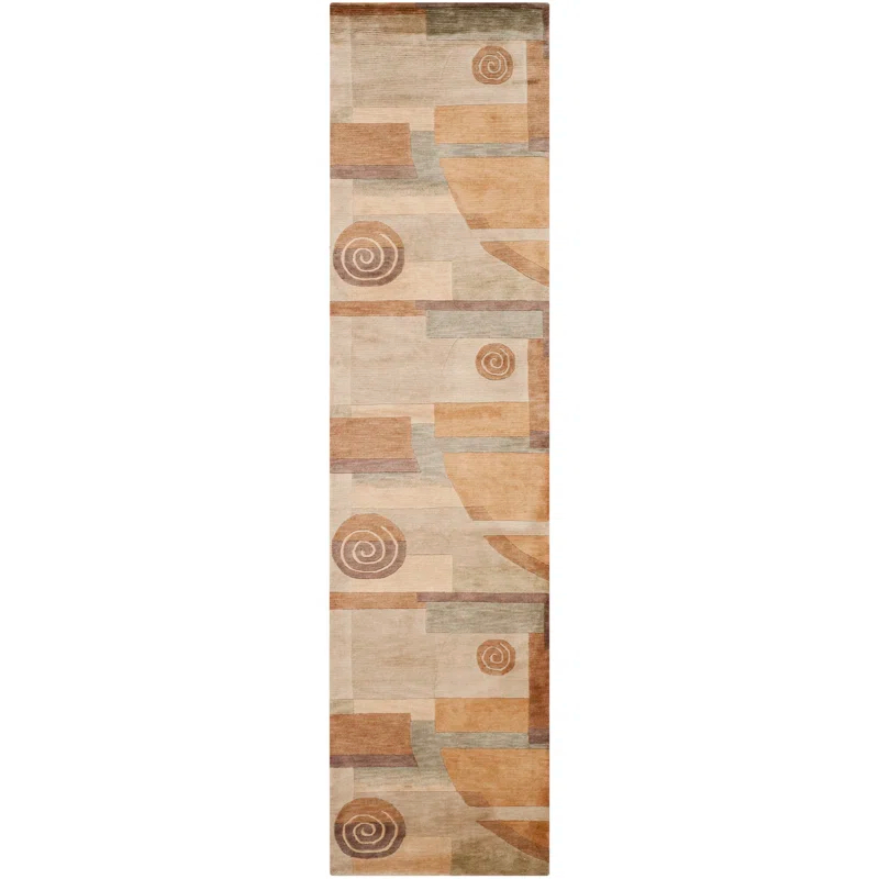 Safavieh Tibetan Shag Hand Knotted Wool Pile Abstract Rug