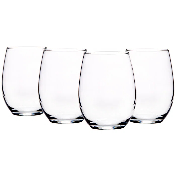 Home Essentials and Beyond 15oz. Wine Glass Set (Set of 4)