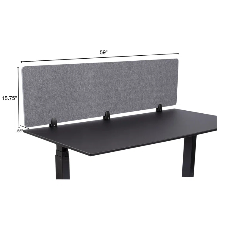 Stand Up Desk Store Fabric 1 Panel Desk Partition