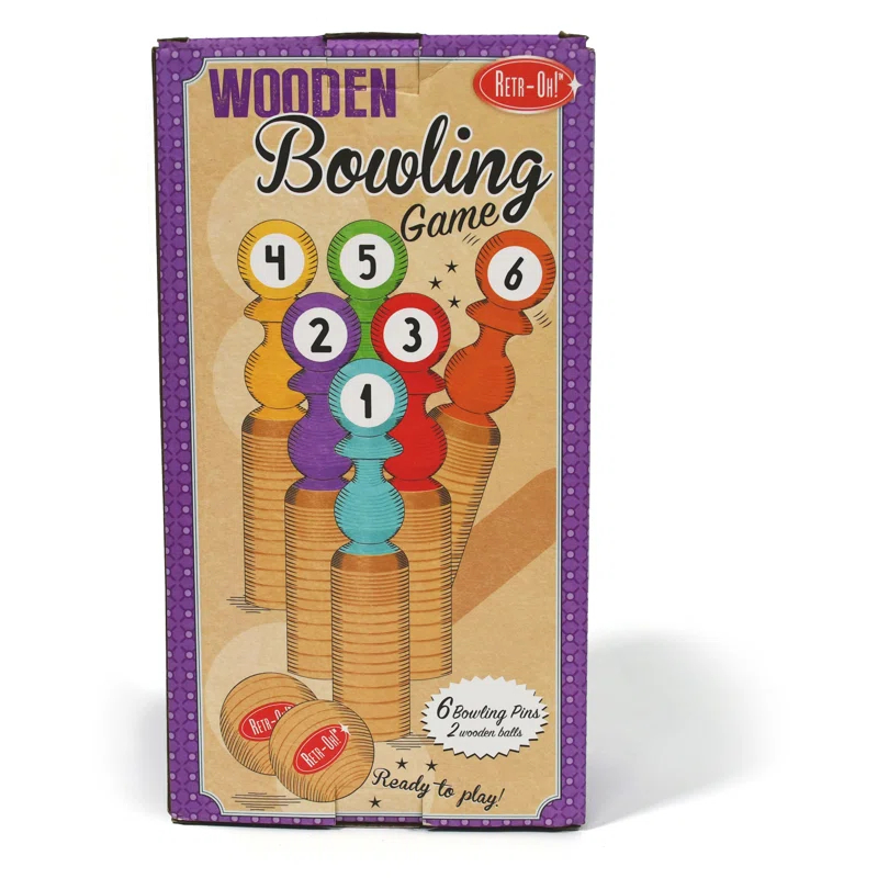 Fun2Give Solid Wood Bowling