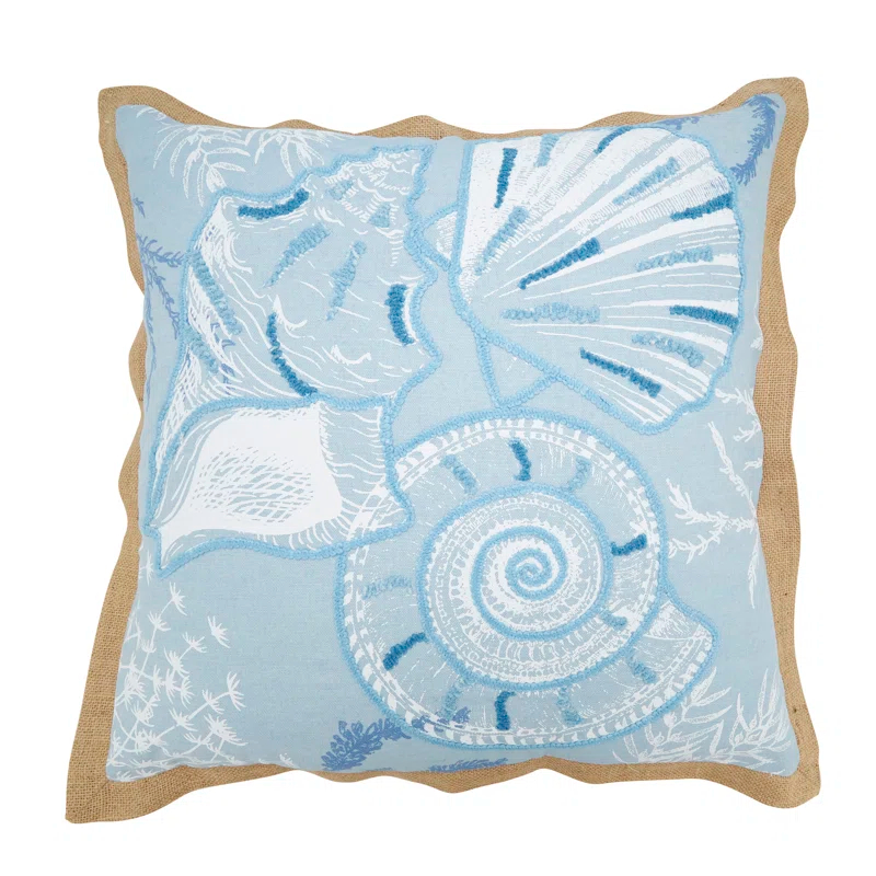 Saro Ballast Collection Cotton Throw Pillow