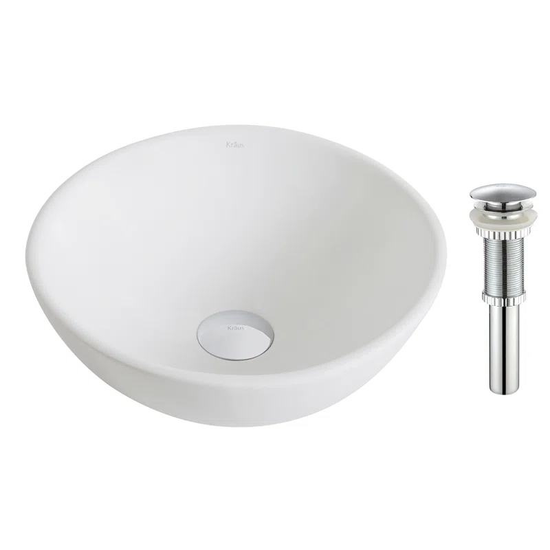 KRAUS Elavo™ Thin Ceramics Vessel Bathroom Sink