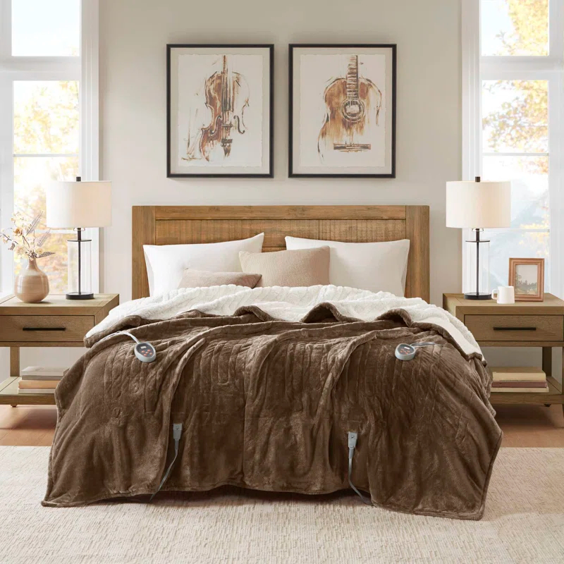 Woolrich Heated Plush to Berber Blanket