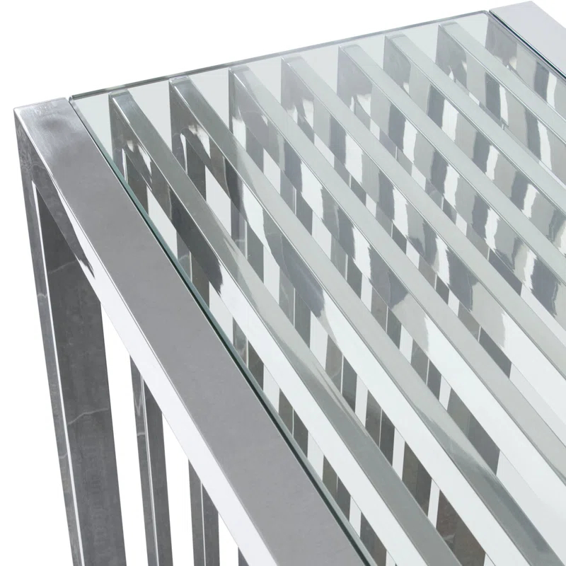 Diamond Sofa Soho Glass Top Single Coffee Table