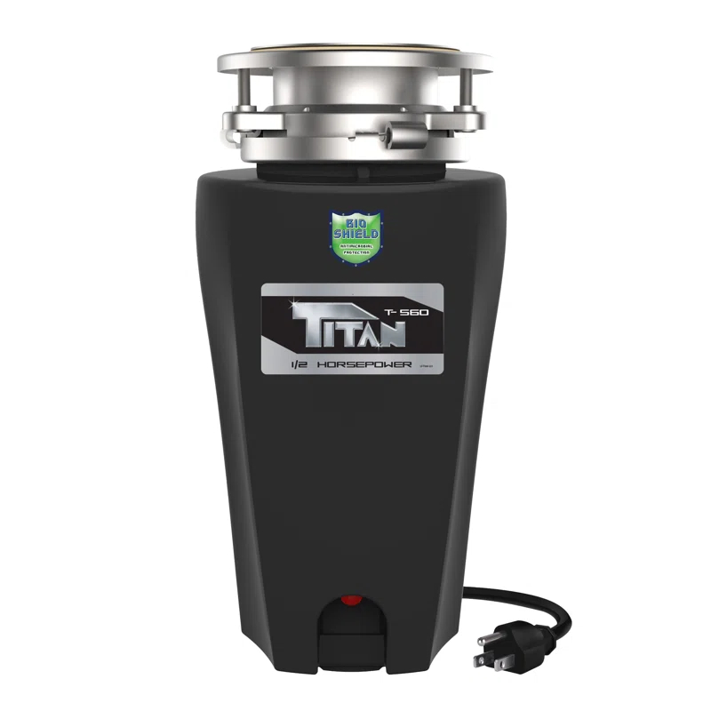 Titan TITAN 1/2 HP Compact Garbage Disposal, Continuous Feed