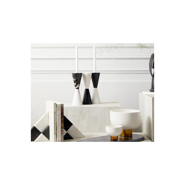 Liang & Eimil 10'' H Marble Tabletop Candlestick
