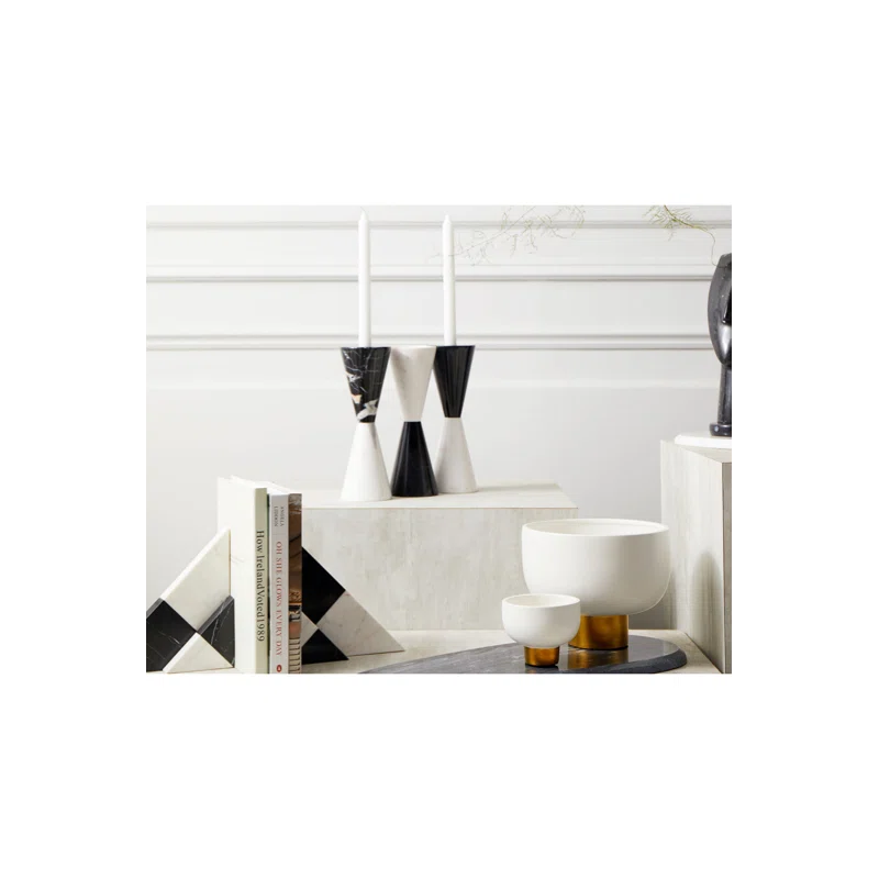 Liang & Eimil 10'' H Marble Tabletop Candlestick