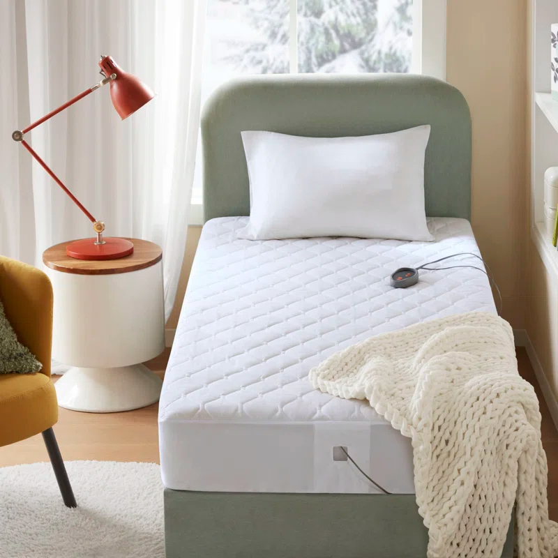 Beautyrest Cotton Blend Heated Mattress Pad