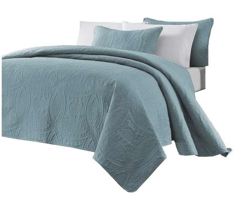 Austin Standard Geometric Shapes Coverlet Set