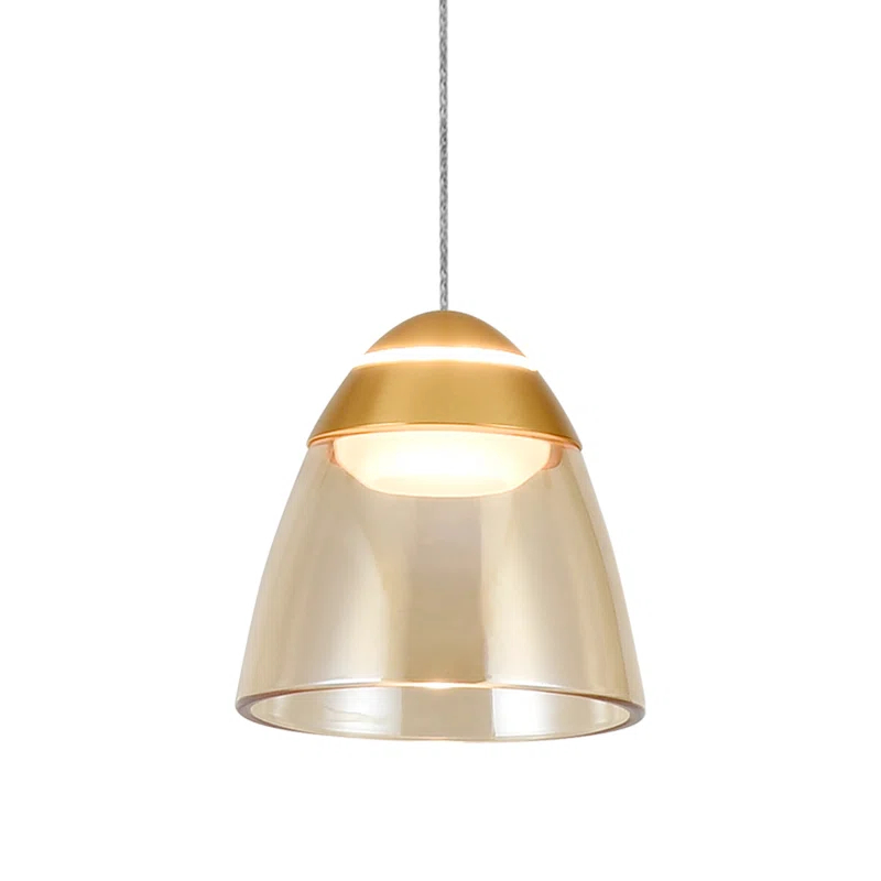 VONN Lighting Roma 5-in 100-277V 1-Light ETL Certified Integrated LED Height Adjustable Pendant Lighting