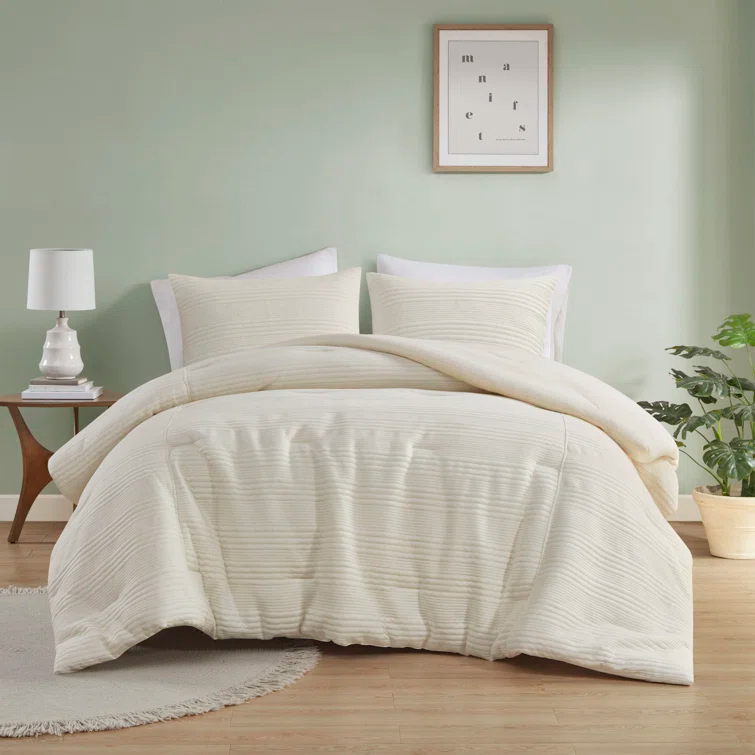 Intelligent Design Wyatt 3 Piece Knitted Jersey Comforter Set