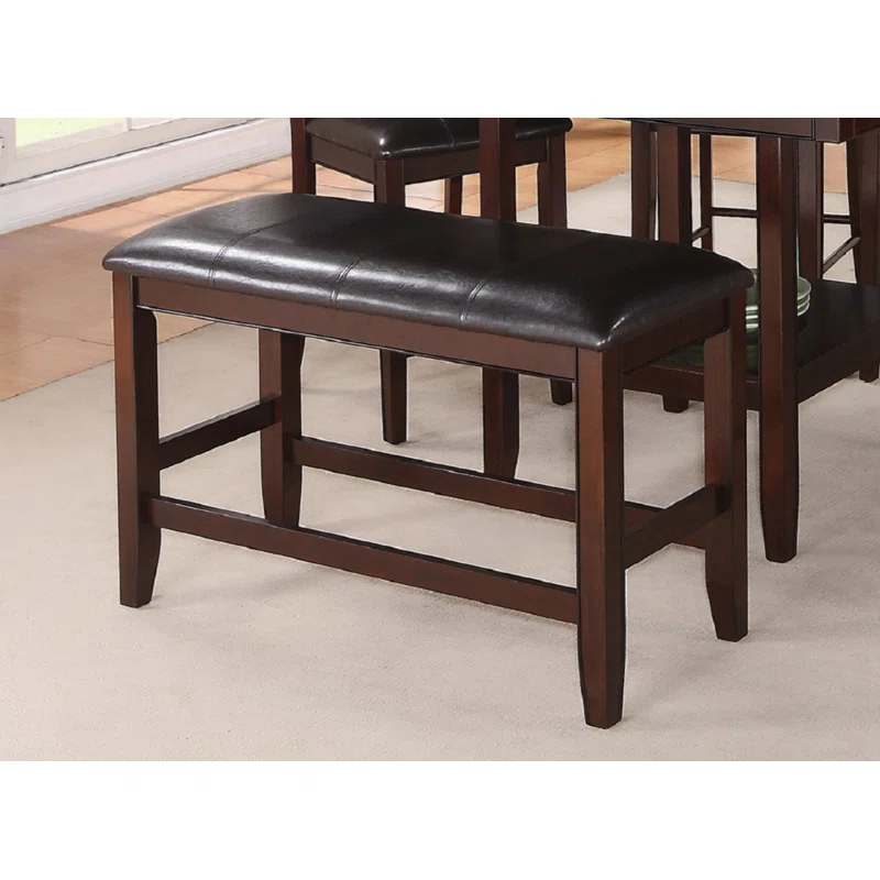 Lark Manor™ Cribb Faux Leather Upholstered Bench