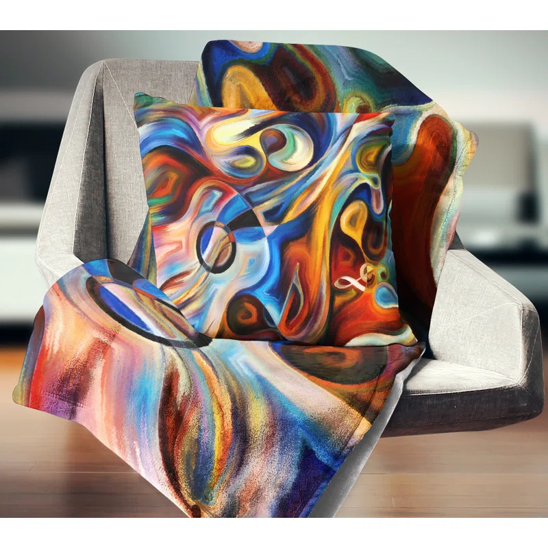 Design Art Abstract Throw Pillow
