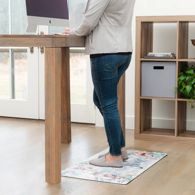 SoHome Cozy Living Home Sweet Home Floral Anti-Fatigue Mat