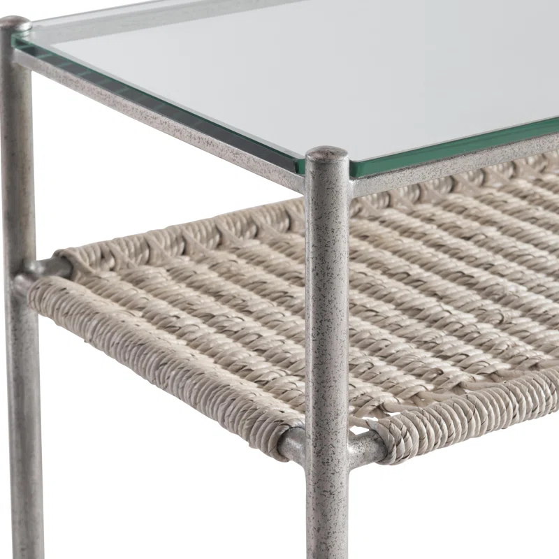 Bernhardt Kendo 56.25'' Glass Top Console Table