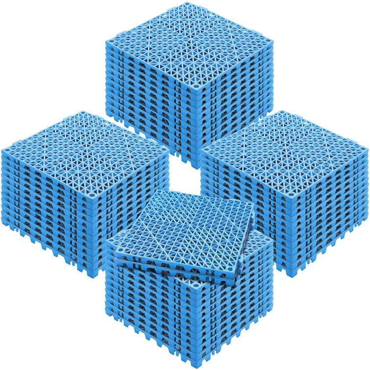 VEVOR VEVOR 12" X 12" Drainage Mats In Different Colors VEVOR 12 W x 12 L Outdoor Deck Tiles (Set of 50)