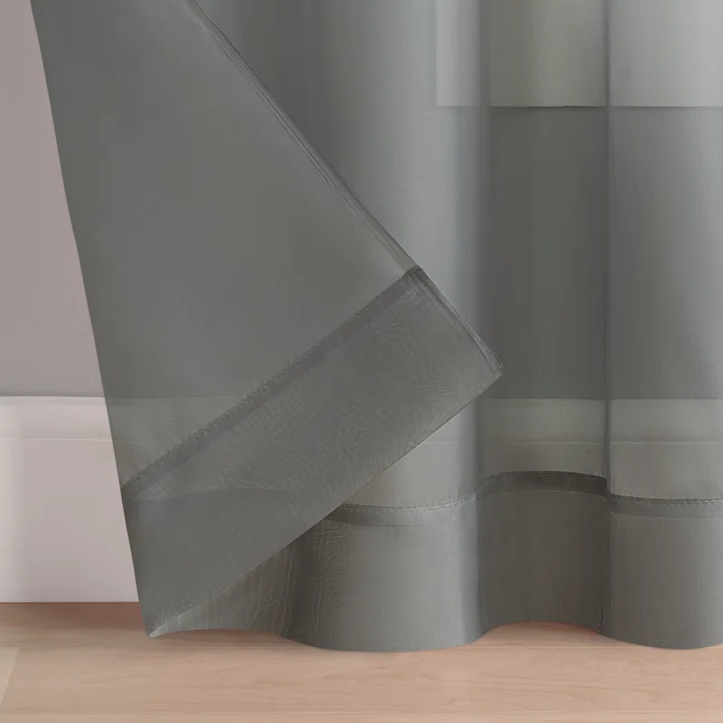 Eclipse Livia Sheer Voile Grommet Curtain Panel
