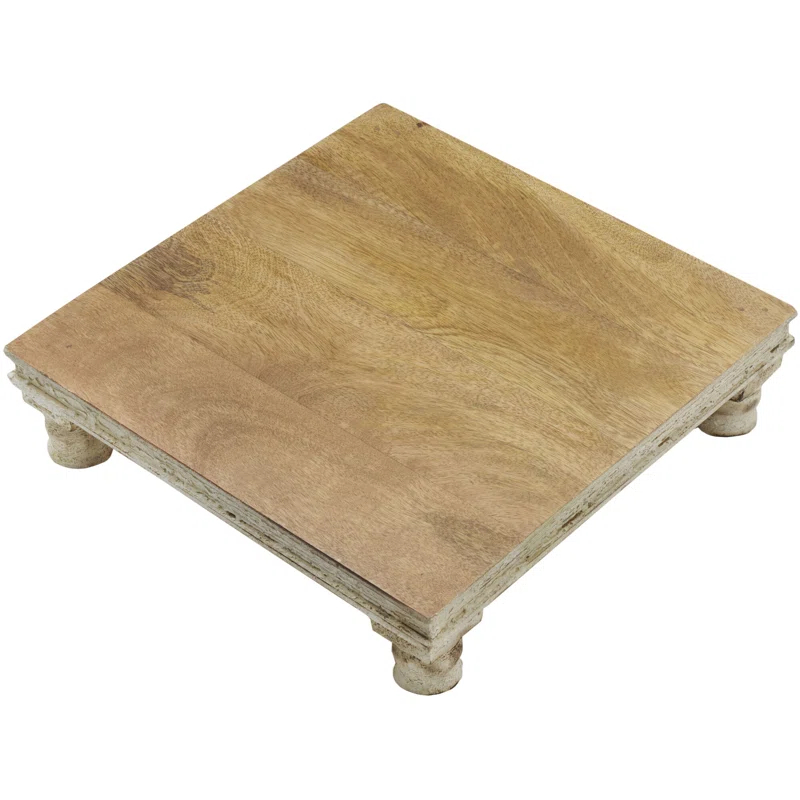 Fitz and Floyd Fitz and Floyd Austin Craft Raised Mango Wood Serving Board, 12-Inch