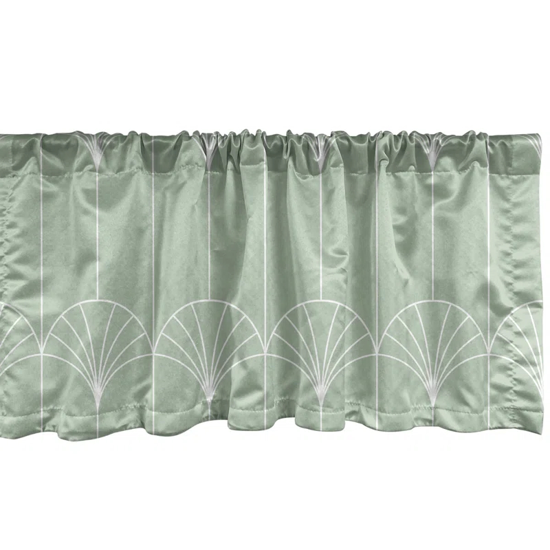 Geometric Tailored 54'' W Window Valance