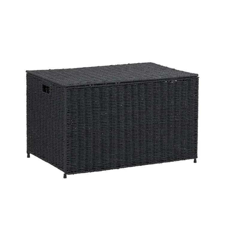 Household Essentials Woven Wicker Storage Chest