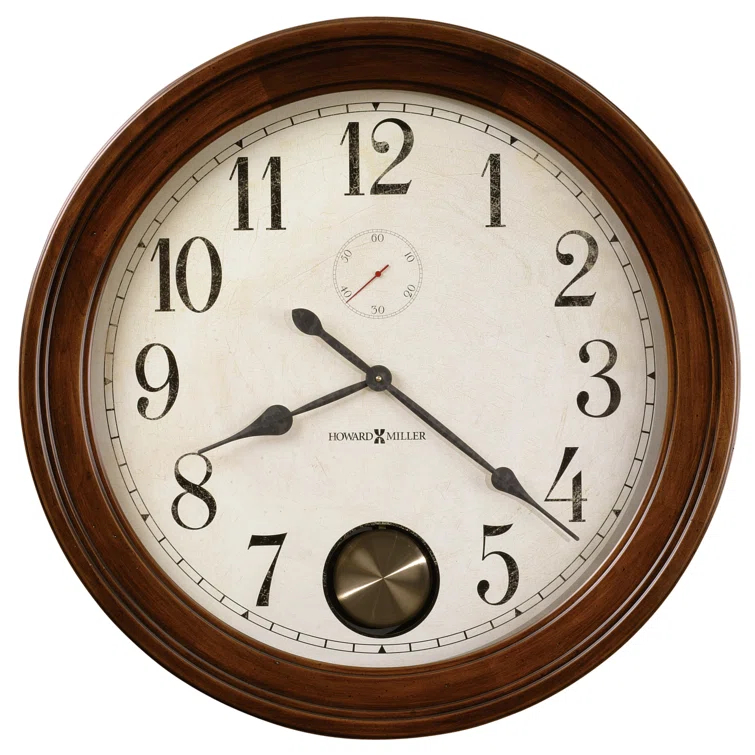 Howard Miller® Auburn Wood Wall Clock