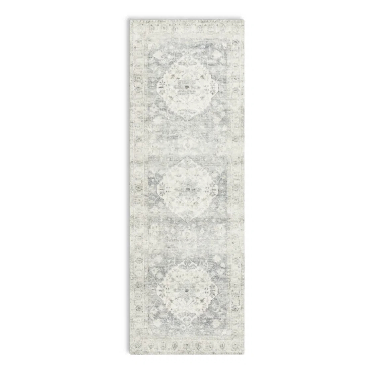 Sera Oriental Denim/Fog Area Rug