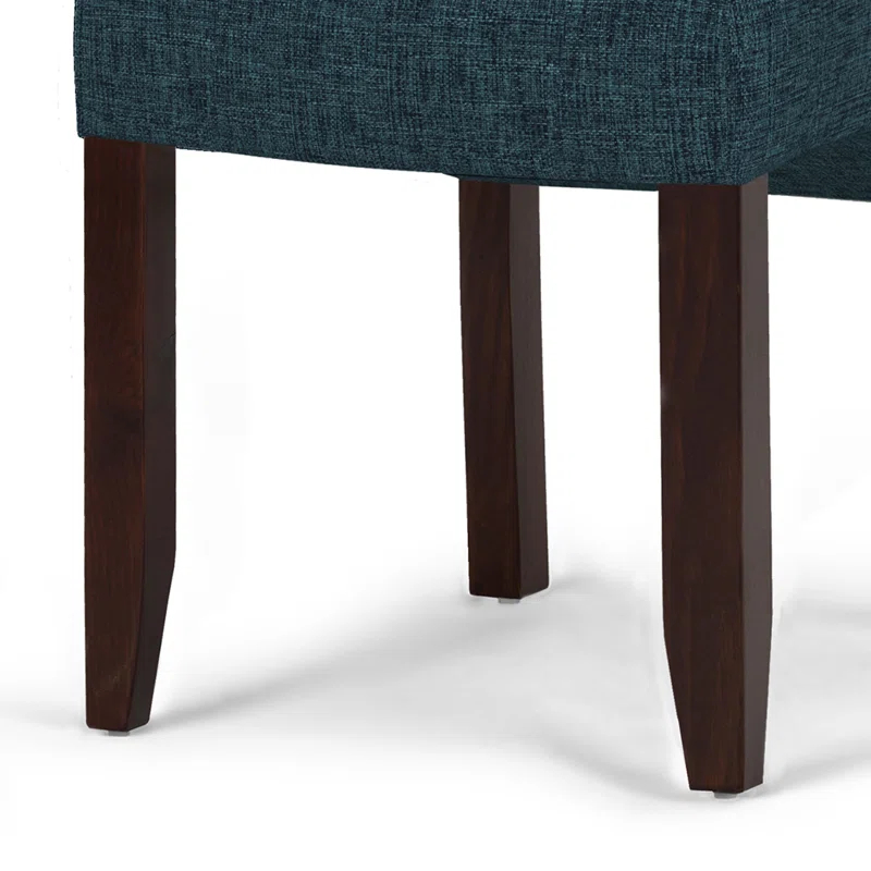 Simpli Home Cosmopolitan Tufted Upholstered Dining Chair with Curved Back in Modern Style (Set of 2) (Set of 2)