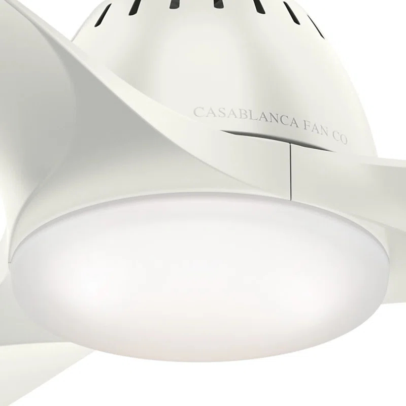Casablanca Fan 52" Wisp 3 - Blade LED Standard Ceiling Fan with Remote Control and Light Kit Included