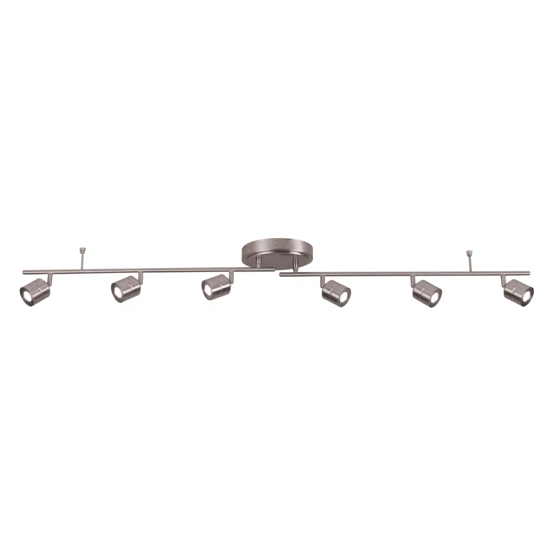AFX Core 55.13'' 6 -Light Rail Track Kit with Dimmable and Adjustable Head