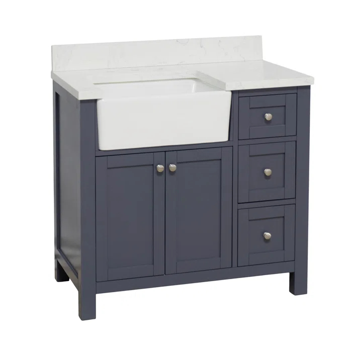 Red Barrel Studio® Yorkshire 36" Single Bathroom Vanity Set & Reviews | Wayfair