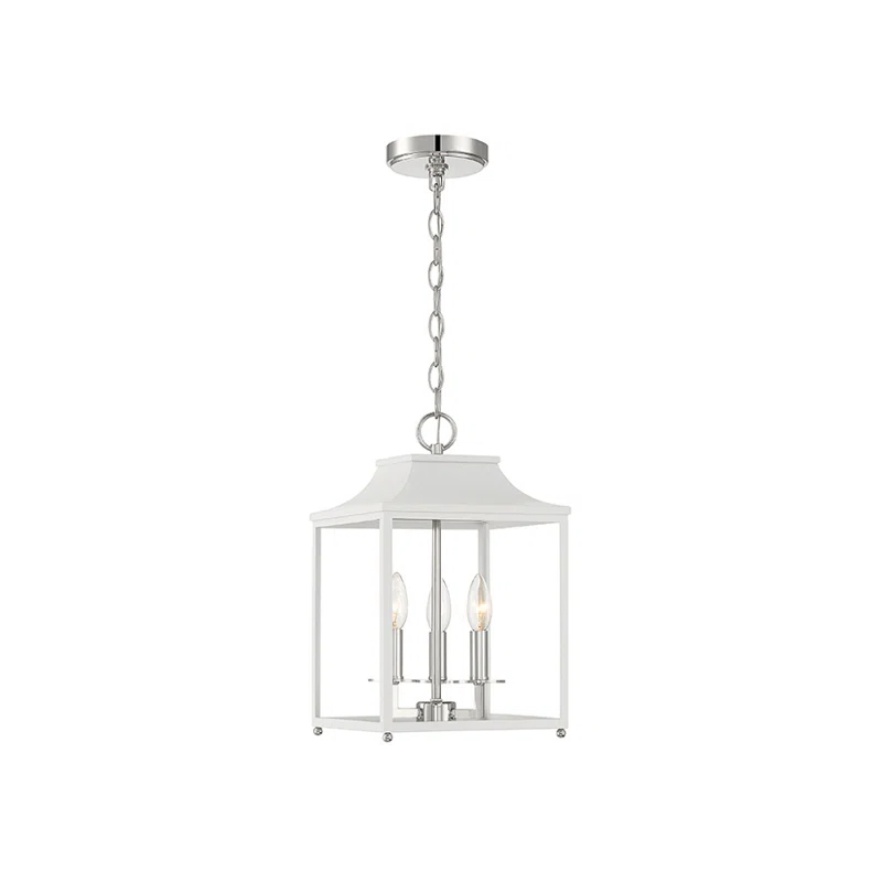 Lunete 3 Light Metal Dimmable Lantern Chandelier