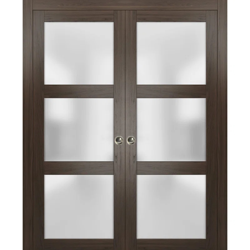SARTODOORS Lucia Frosted Glass Sliding Closet Doors