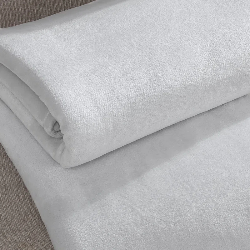 Calvin Klein Core Plush Solid Reversible Blanket