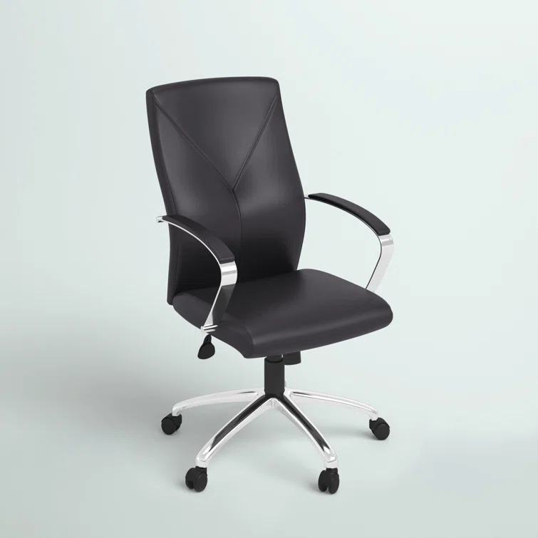 Boss Office Products Leather Conference Chair
