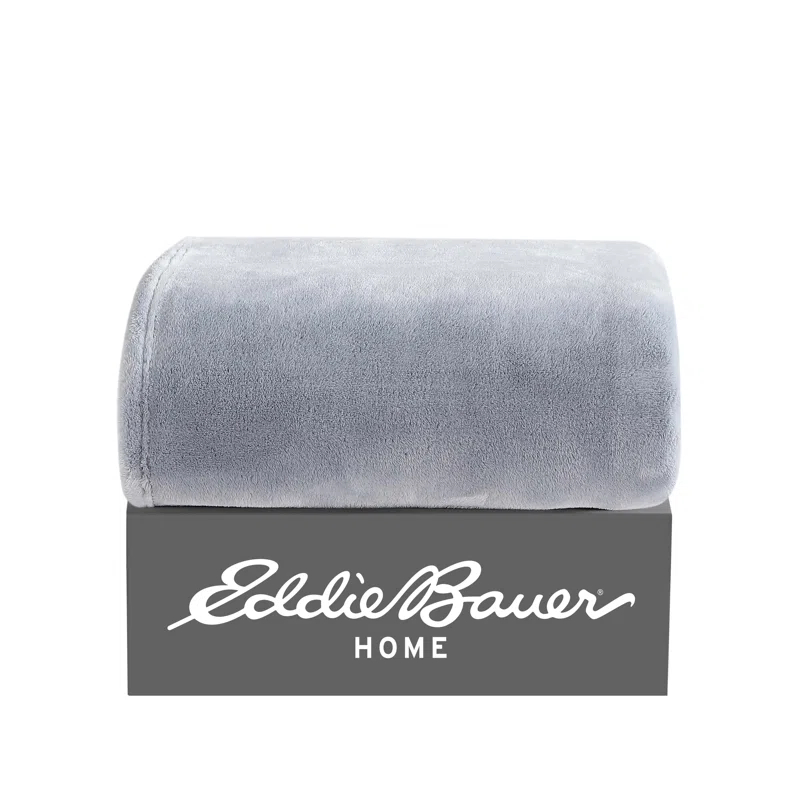 Eddie Bauer Eddie Bauer Ultra Lux Plush Solid Throw Blankets