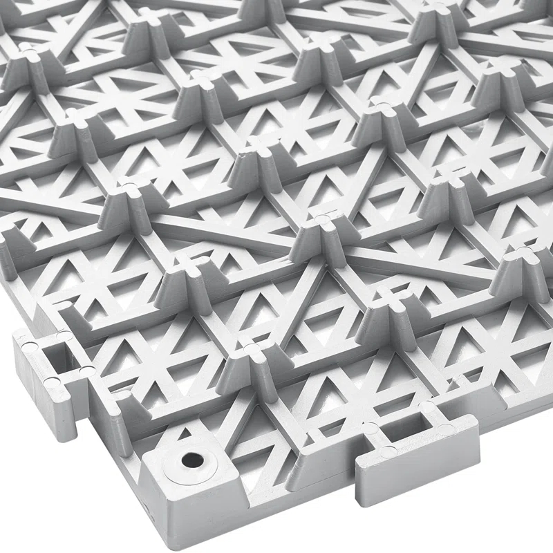 VEVOR VEVOR 12" X 12" Drainage Mats In Different Colors VEVOR 12'' W x 12'' L Garage Flooring Drain Tiles (Set of 55)