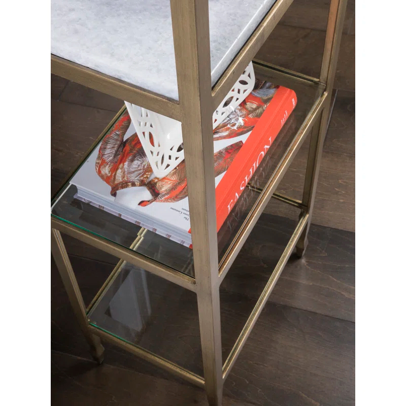 Artistica Home Signature Designs Sashay Gold Slim Etagere