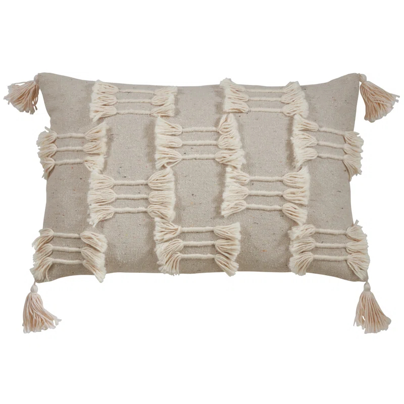 Trois Lignes Collection Cotton Throw Pillow